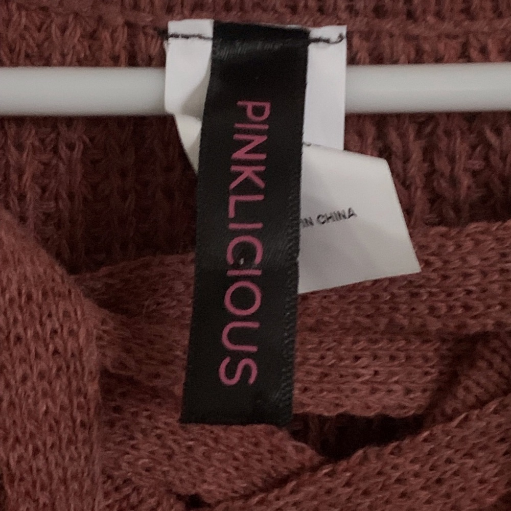 Pinklicious Sweater. Size S. Color-Rust - Picture 6 of 10